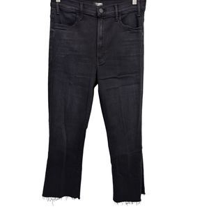 MOTHER The Hustler Ankle Fray BLACK  Jeans  size 31 Encounters Night Wash NWT